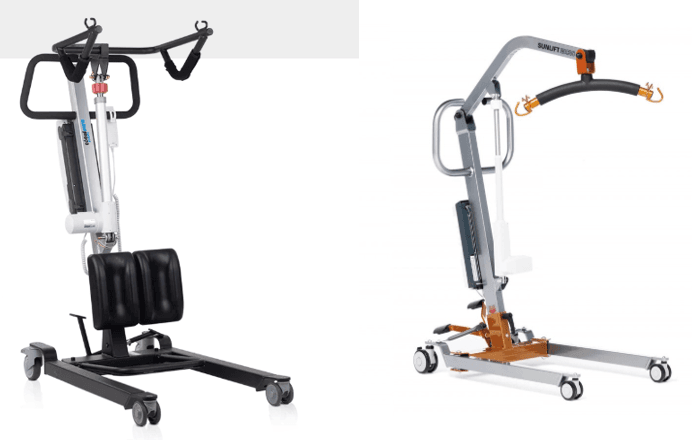 Grúas eléctricas. Son grúas de traslado de personas con problemas d movilidad